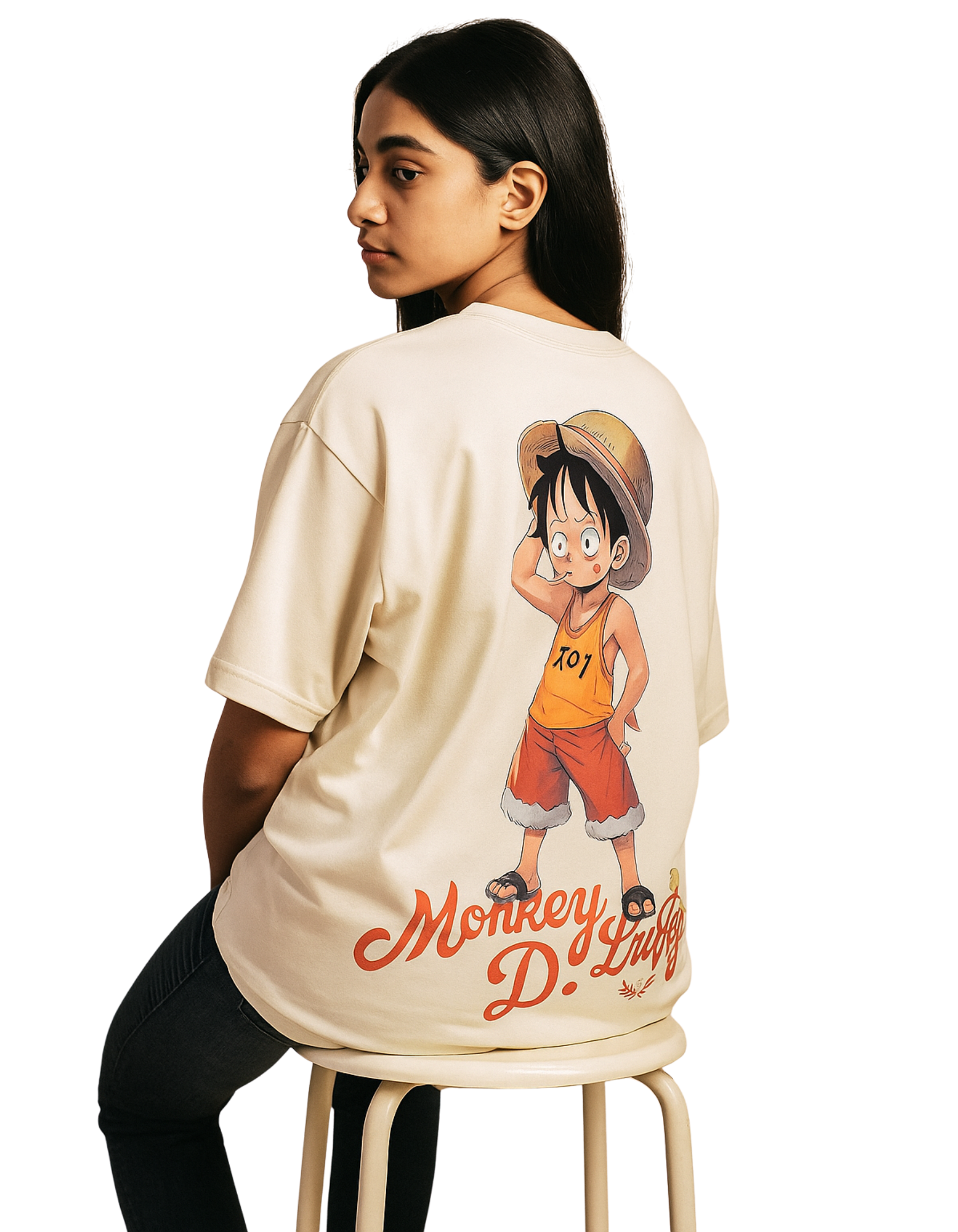 Monkey D. Luffy – Anime Drip | Oversized Tee
